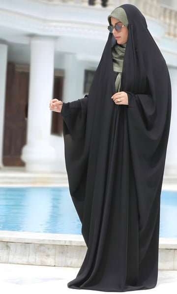 Misri Abaya – Front Zip with Finger Support Dori