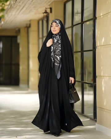 Misri Abaya - Front Open Without Cuff & Support Finger Dori