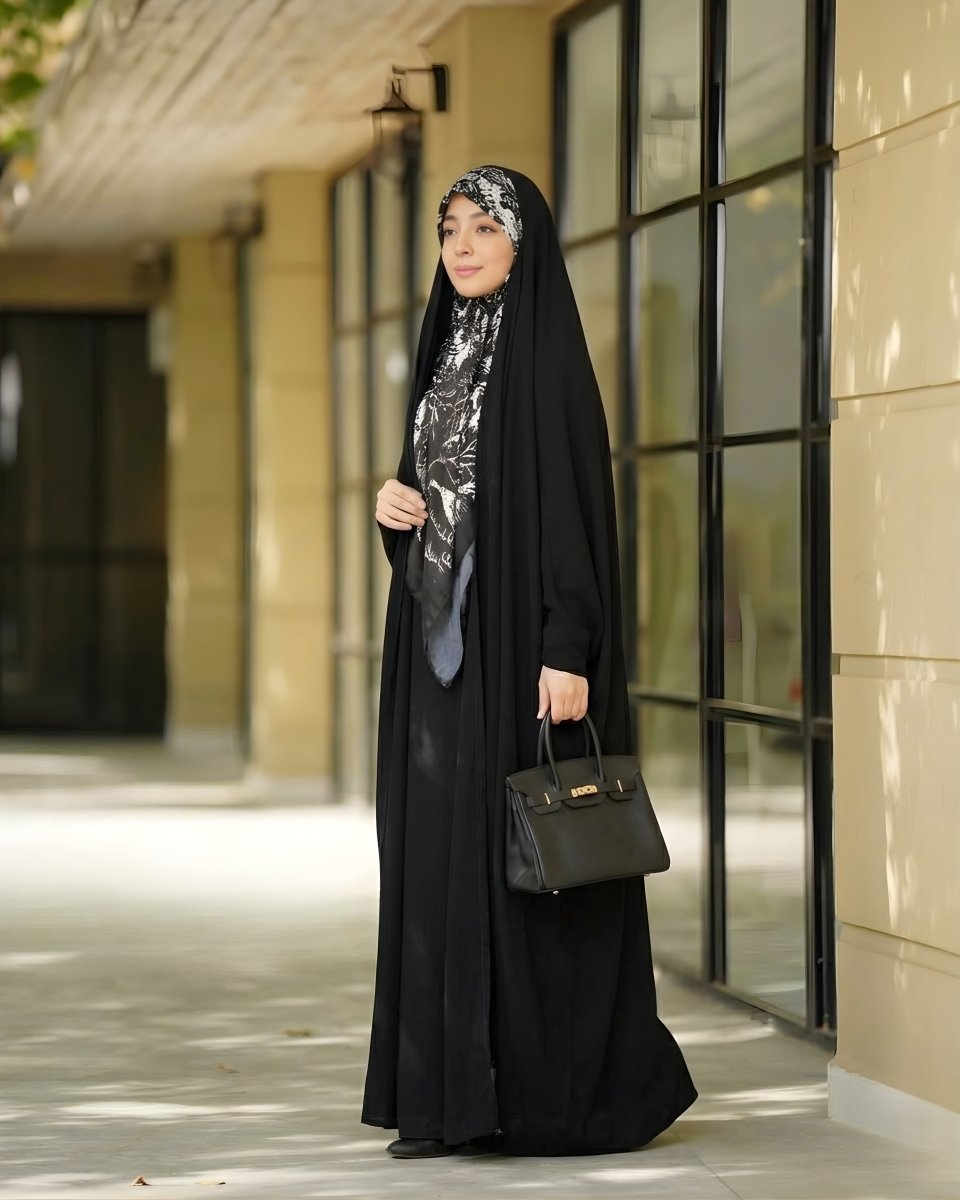 Misri Abaya - Front Open Without Cuff & Support Finger Dori